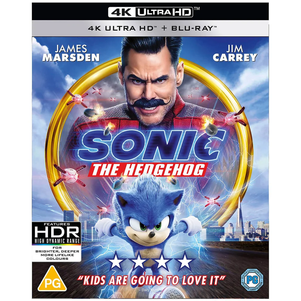 Sonic The Hedgehog - 4k Ultra HD (Includes 2D Blu-ray) Image 1