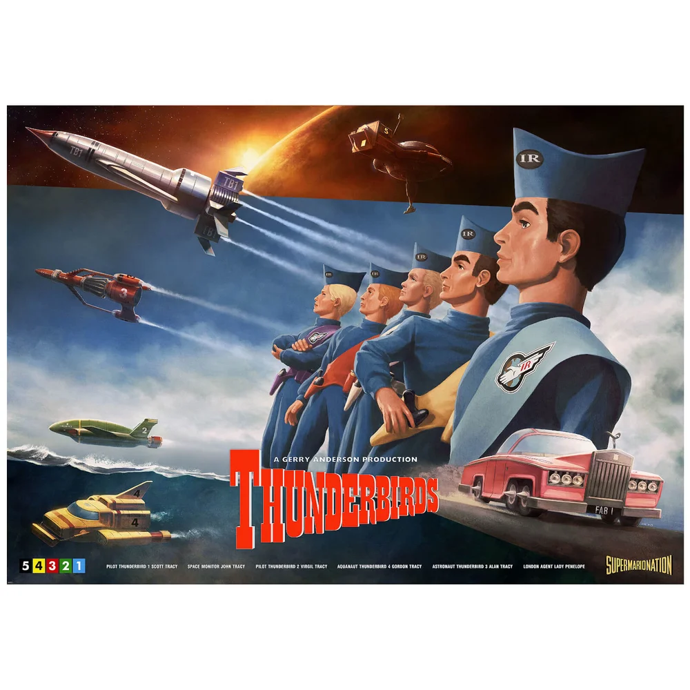 Thunderbirds Lithograph by Henrik Sahlstrom Image 1