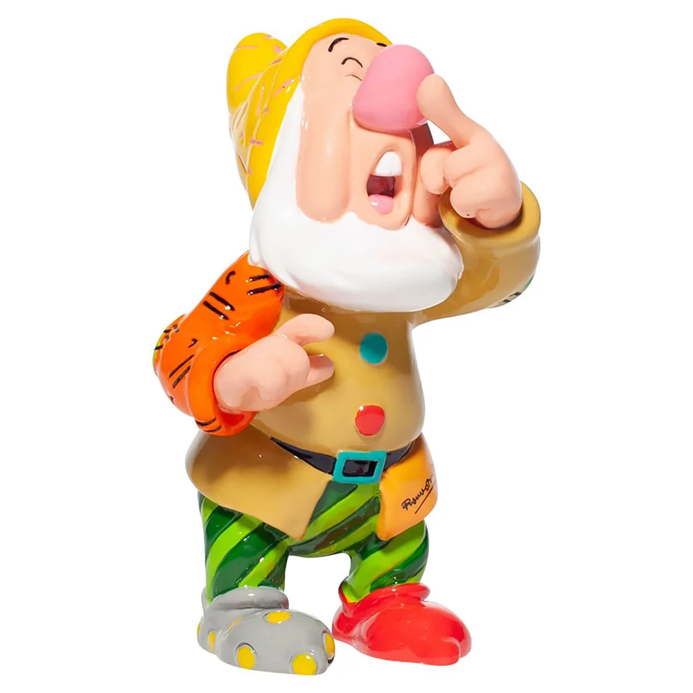 Disney by Romero Britto Sneezy Mini Figurine 9cm Image 1