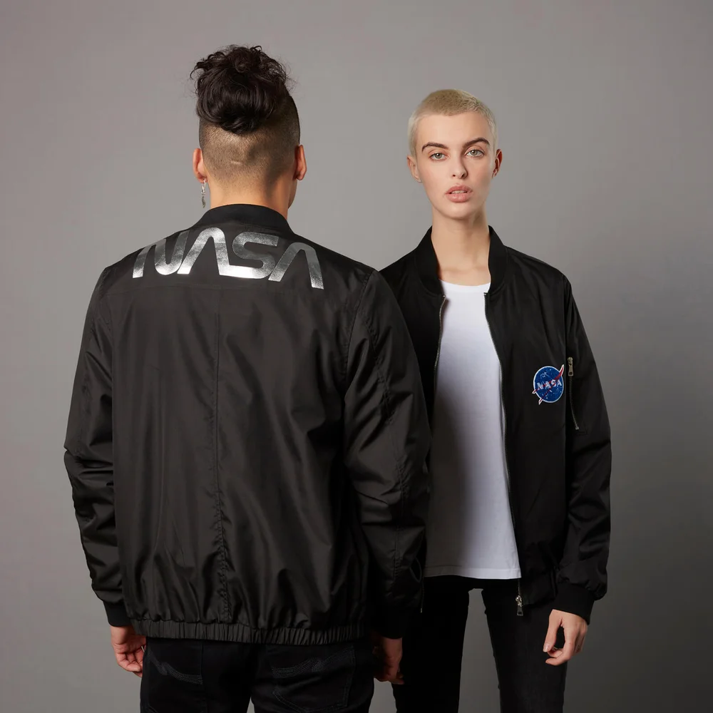 NASA Badged Bomber Jacket - Black - S Image 1