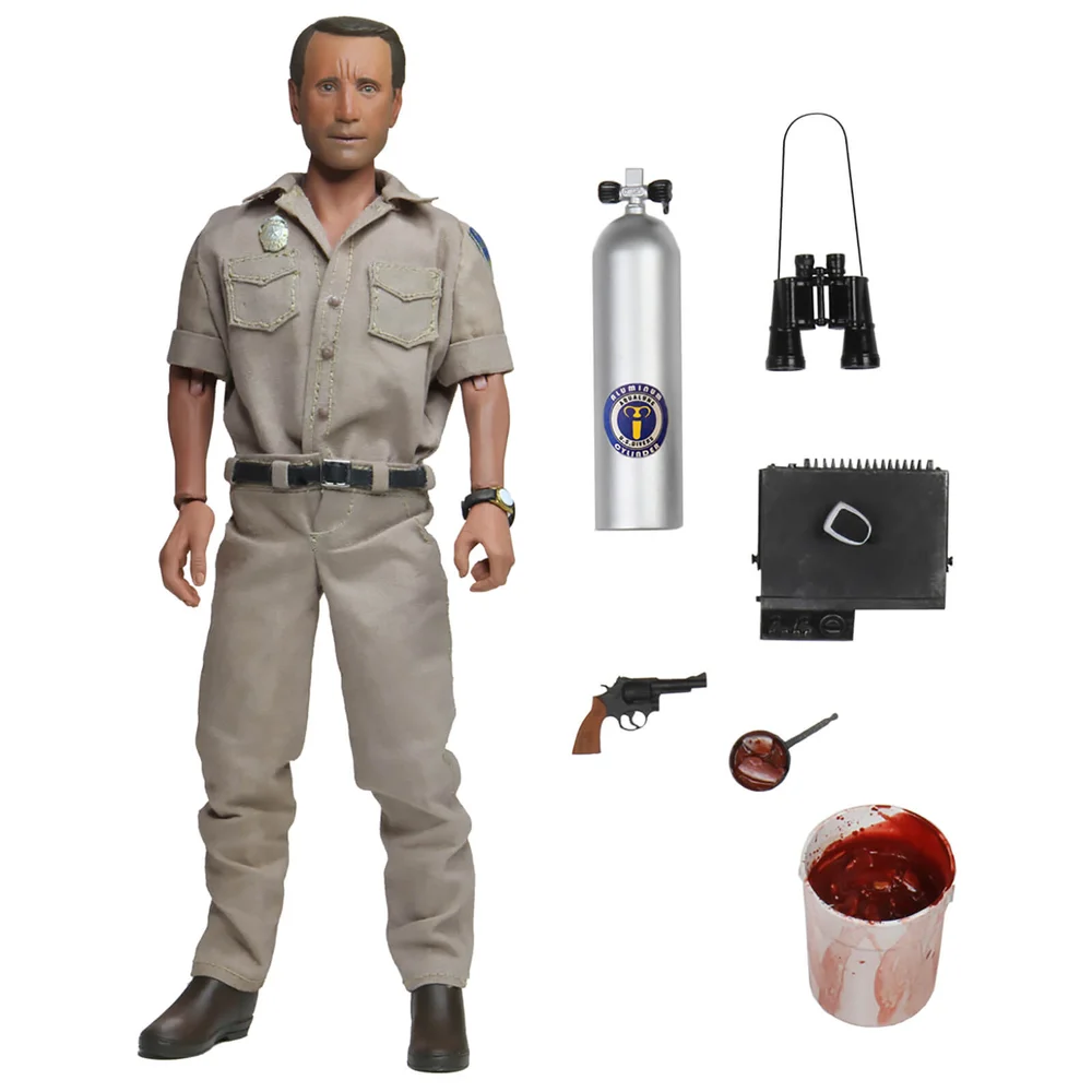NECA Jaws Chief Martin Brody 8 Inch Clothed Action Figure Image 1