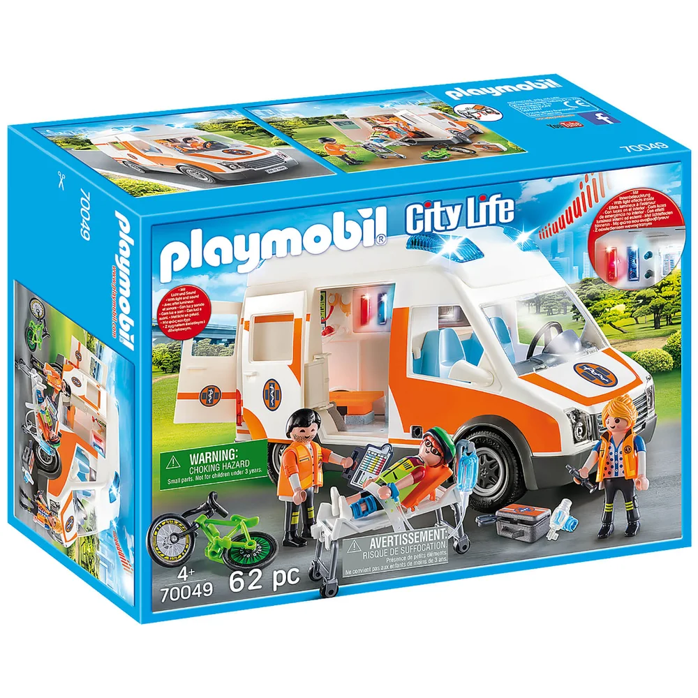 Playmobil City Life Ambulance with Lights and Sound (70049) Image 1