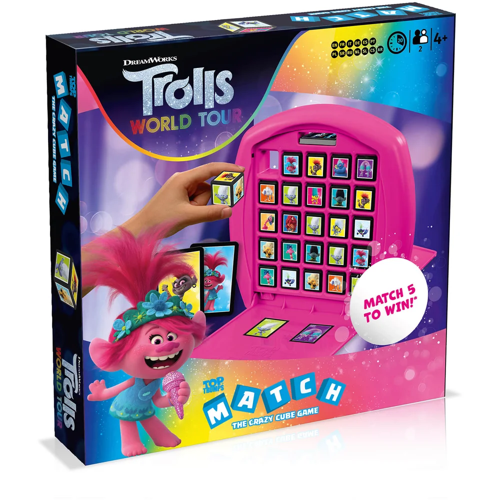 Top Trumps Match Board Game - Trolls 2 Edition Image 1