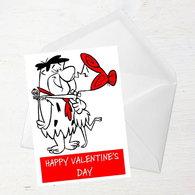 Flintstones Valentines Greetings Card