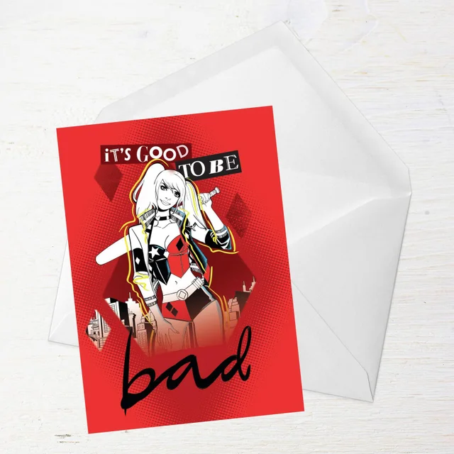 Harley Quinn Greetings Card
