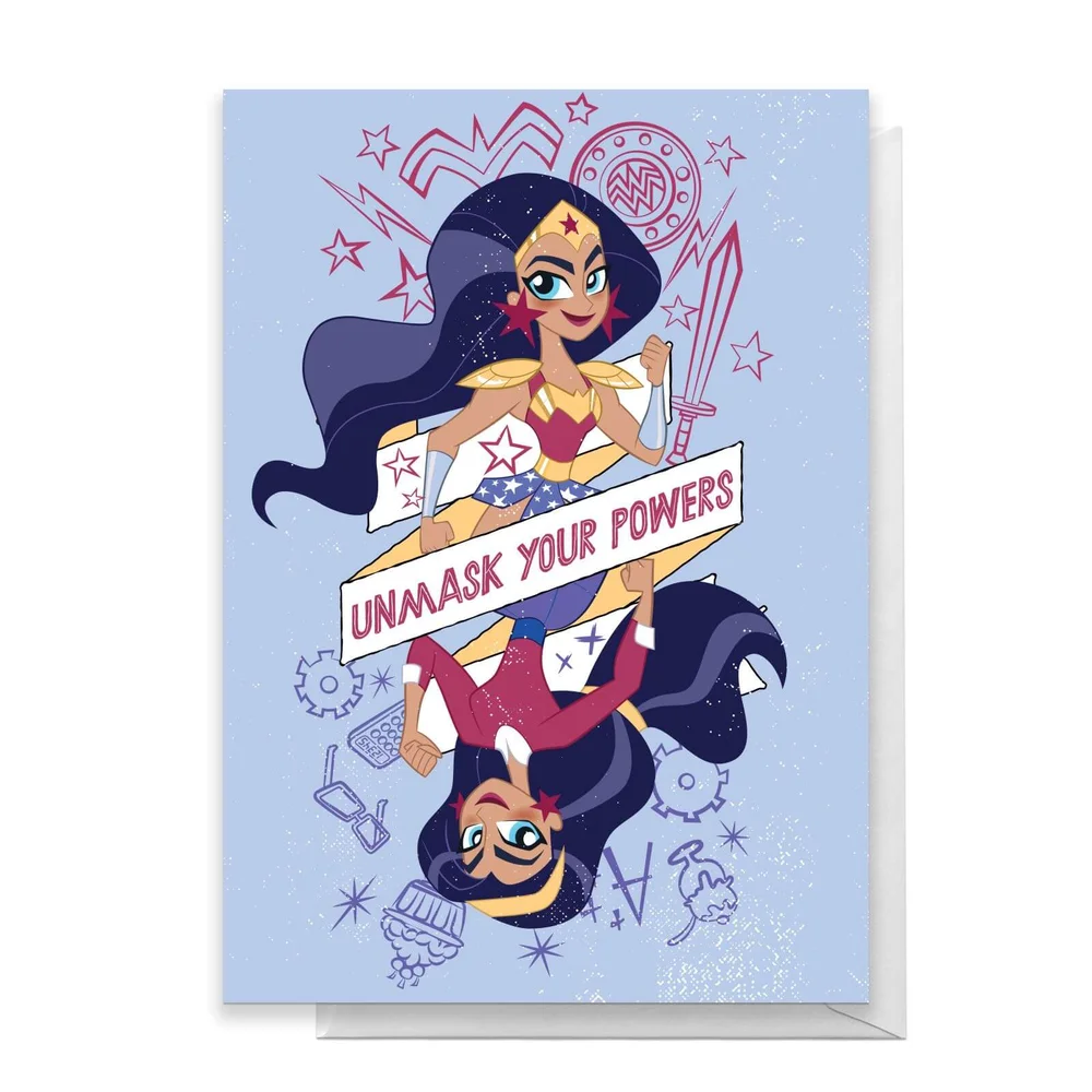 Wonder Woman Powers Happy Birthday Greetings Card - Standard Card Image 1