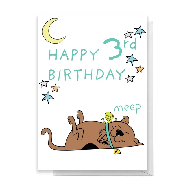 Scooby Doo 3rd Birthday Greetings Card