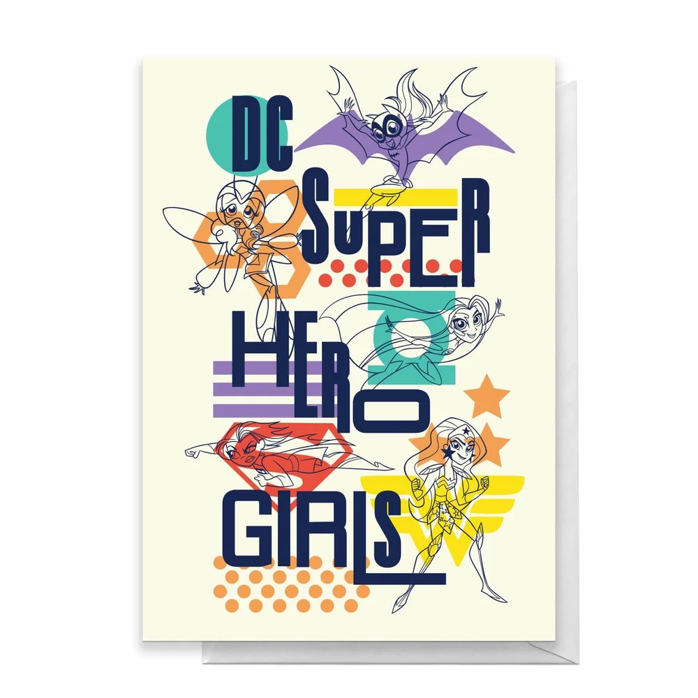 DC Super Hero Girls Greetings Card - Standard Card Image 1