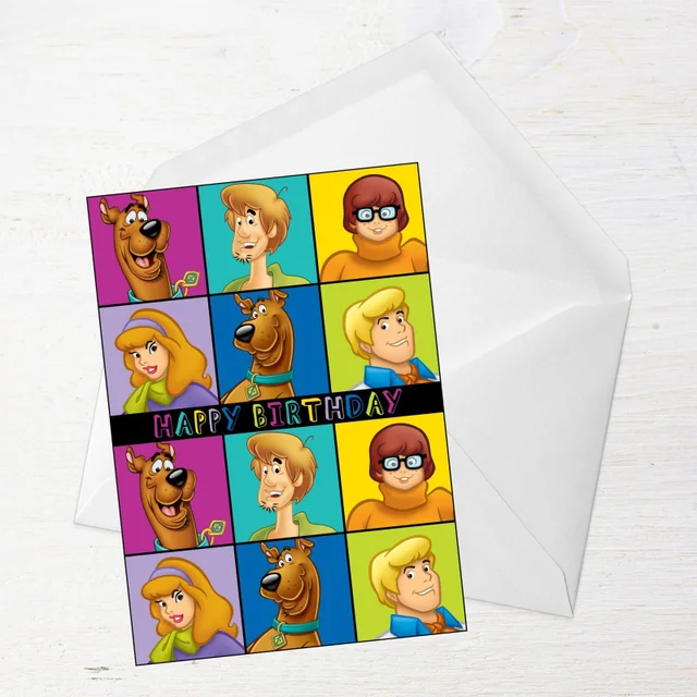 Scooby Doo Gang Happy Birthday Greetings Card