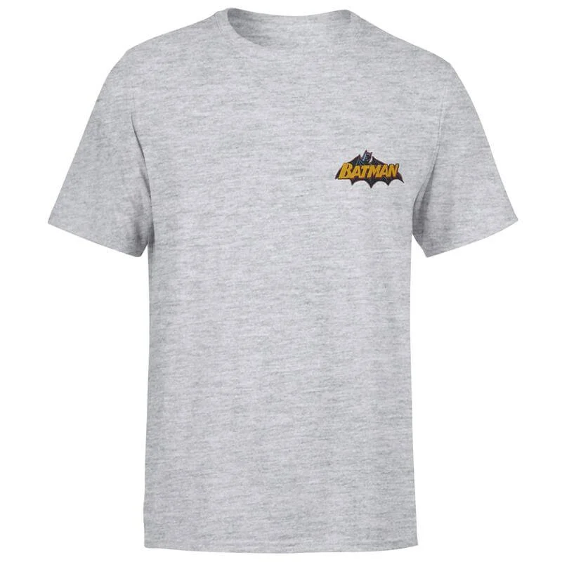 DC Batman Embroidered Unisex T-Shirt - Grey - S Image 1