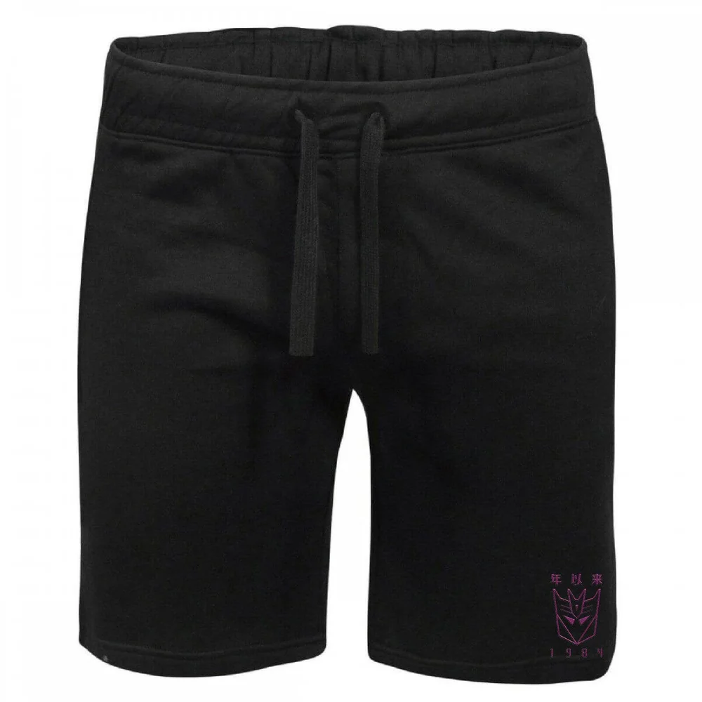 Transformers Decepticons Embroidered Unisex Jogger Shorts - Black - S Image 1