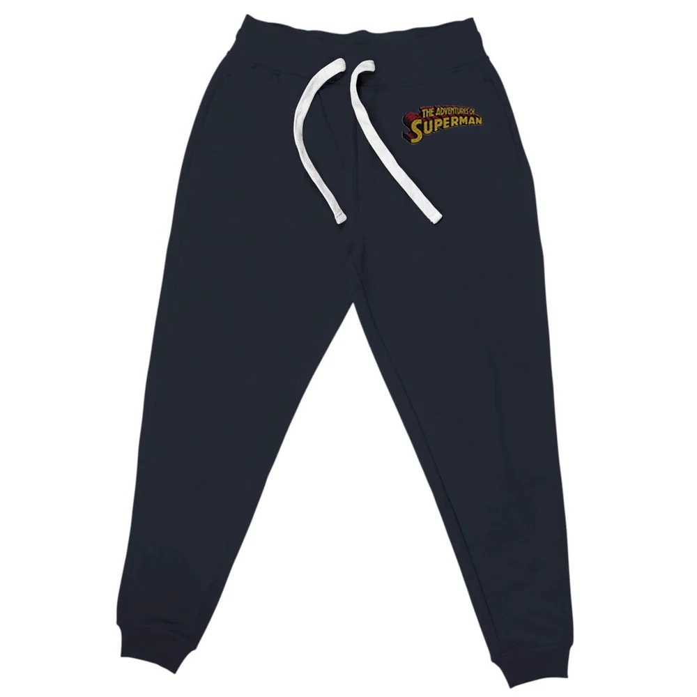 DC Superman Embroidered Unisex Joggers - Navy - S Image 1