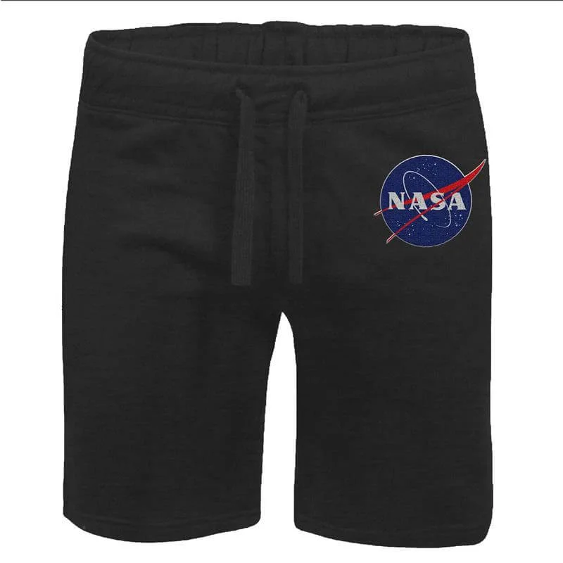 NASA Meatball Unisex Jogger Shorts - Black - S Image 1