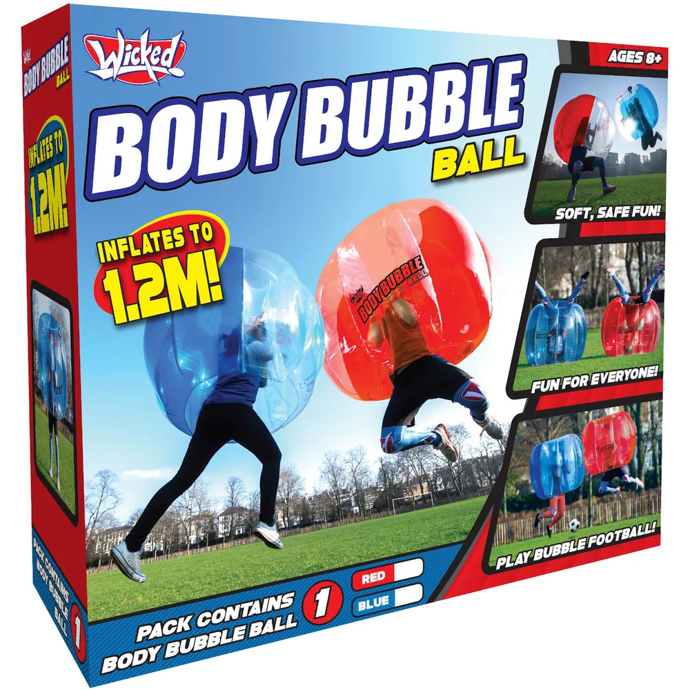 Wicked Vision Body Bubble Ball - Large Inflatable Outdoor Game - Red Image 1