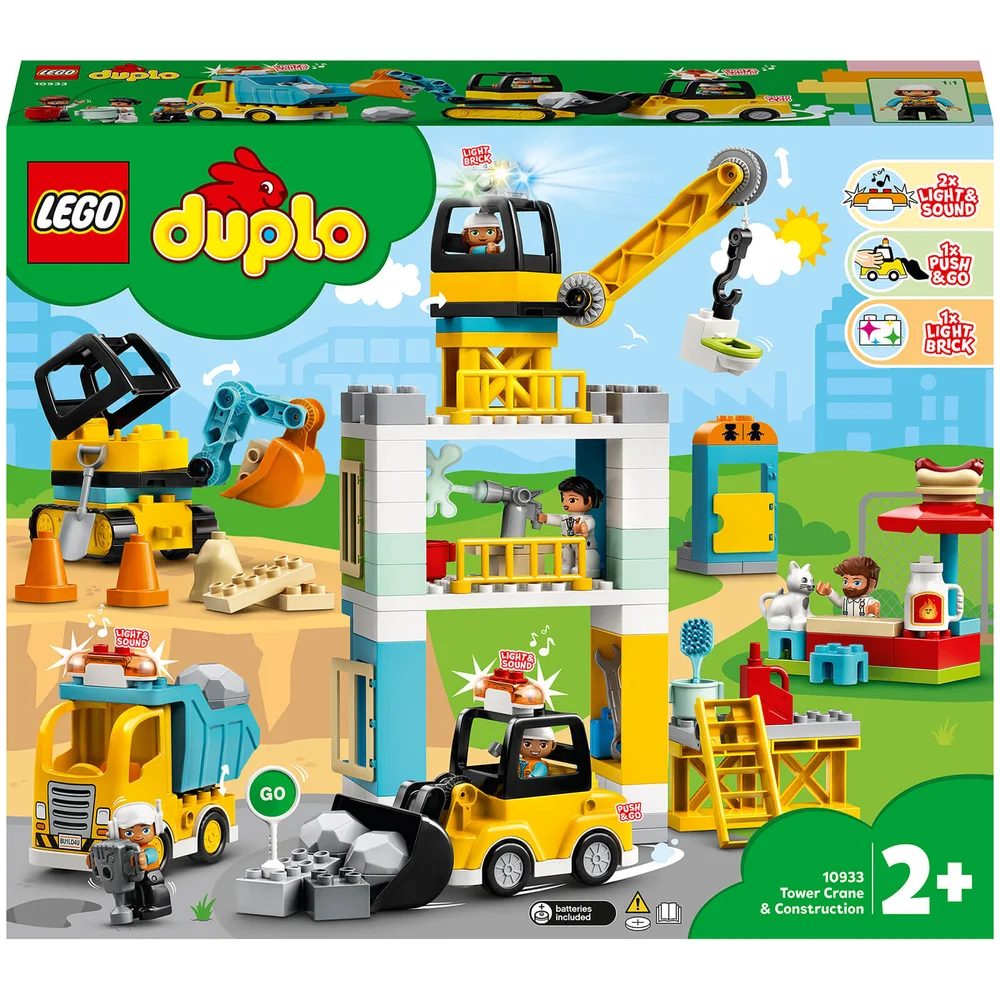 LEGO DUPLO Tower Crane & Construction Vehicle Toys (10933) Image 1