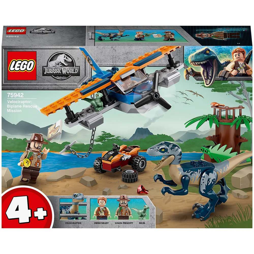 LEGO Jurassic World: Velociraptor Biplane Rescue Mission? (75942) Image 1