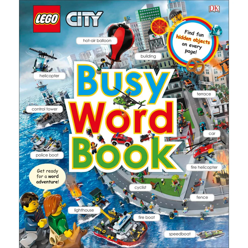 DK Books LEGO CITY Busy Word Book Hardback Image 1