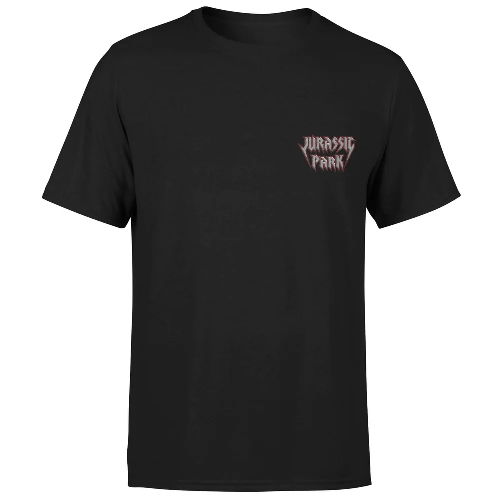 Jurassic Park Jurassic Park Rock Embroidered Logo Unisex T-Shirt - Black - S Image 1