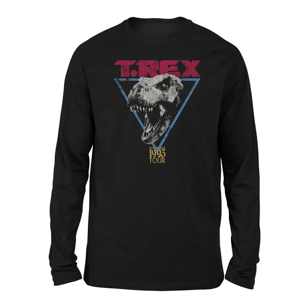 Jurassic Park TREX Unisex Long Sleeved T-Shirt - Black - S Image 1