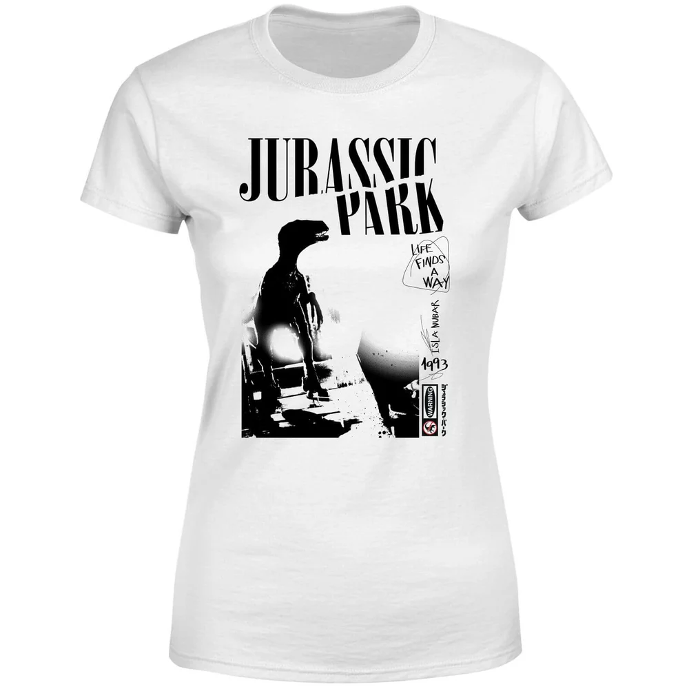 Jurassic Park Isla Nublar Punk Women's T-Shirt - White - S Image 1