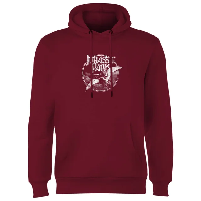 Jurassic Park Flying Threat Hoodie - Burgundy
