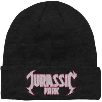 Jurassic Park Metal Theme Embroidered Logo Beanie