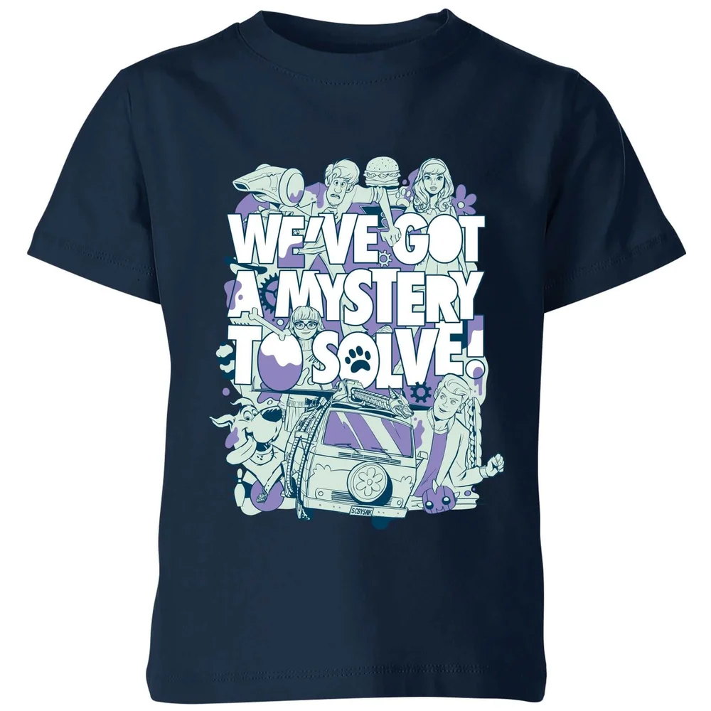 We've Got A Mystery To Solve! Kids' T-Shirt - Navy - 3-4 Years Image 1