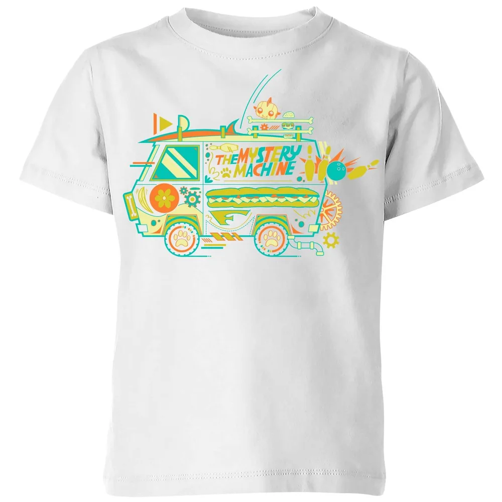The Mystery Machine Kids' T-Shirt - White - 3-4 Years Image 1