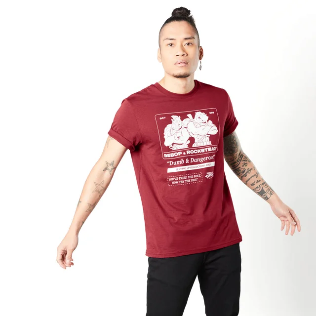 Teenage Mutant Ninja Turtles Bebop And Rocksteady Unisex T-Shirt - Burgundy
