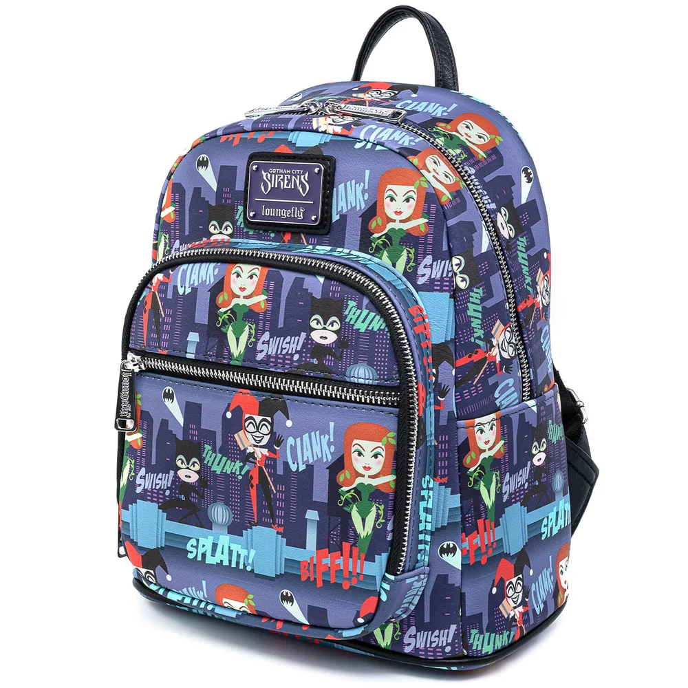 Loungefly Dc Comics Ladies Of Dc Aop Mini Backpack Image 1