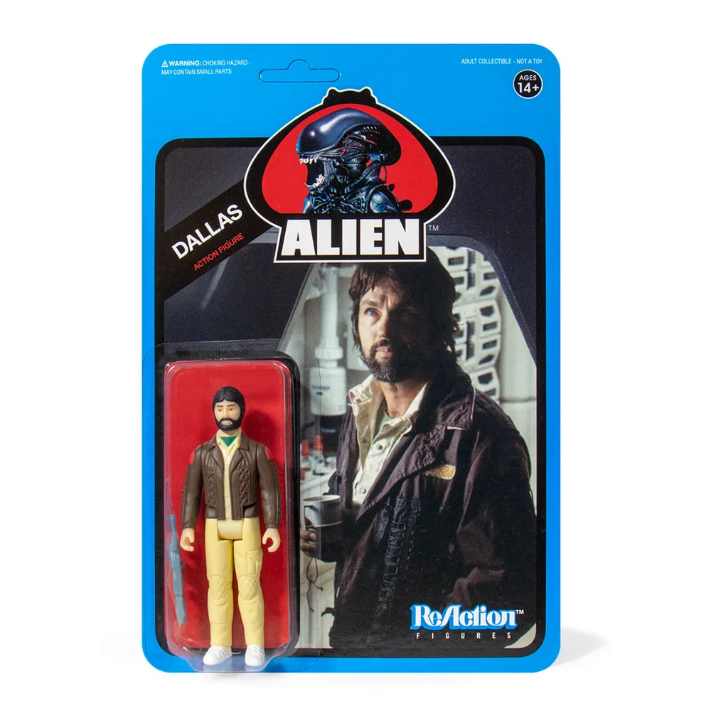 Super7 Alien ReAction Figure - Dallas (Blue Card) Image 1