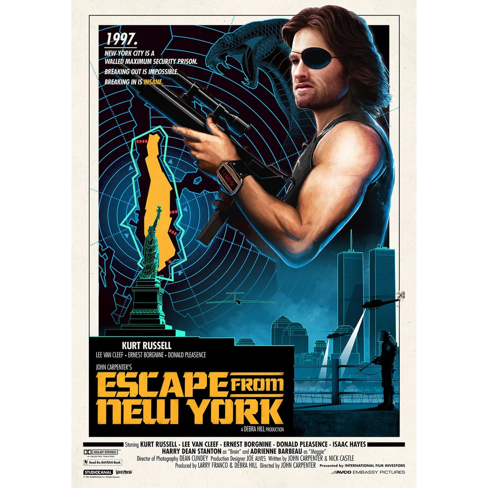 John Carpenter's - Escape From New York Lithograph by Matt Ferguson Image 1