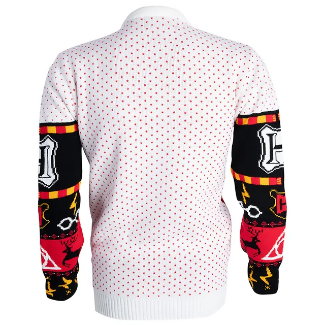 Harry Potter Hogwarts Christmas Knitted Sweater - Red