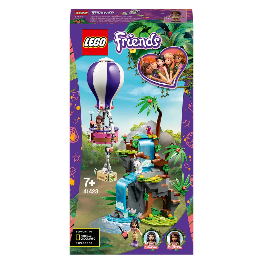 LEGO Friends: Tiger Hot Air Balloon Jungle Rescue (41423) Image 1