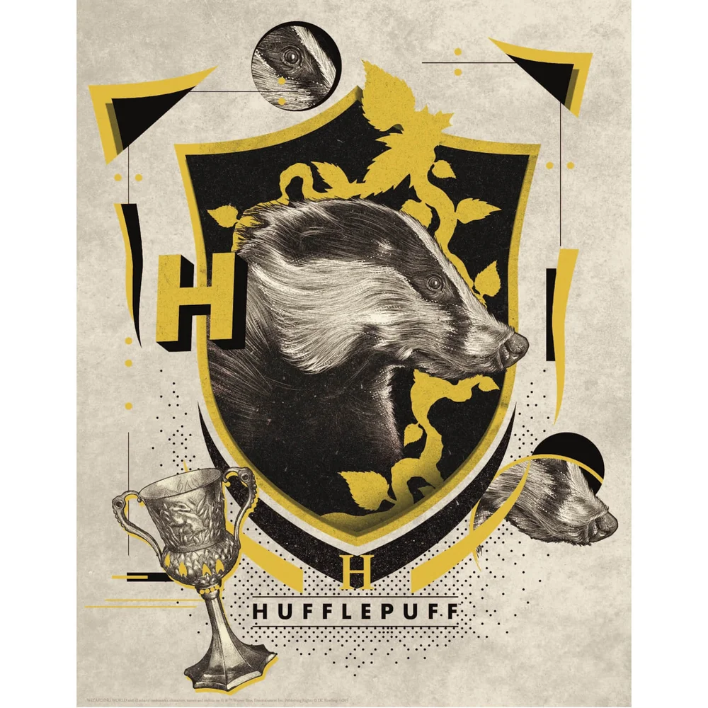 Harry Potter Art Print : Hufflepuff Crest Image 1