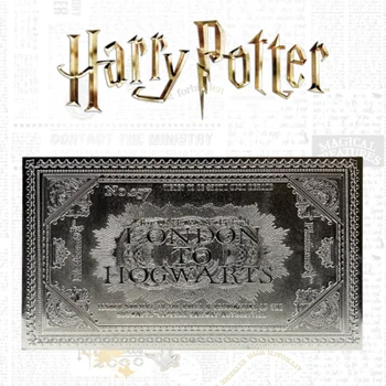 Harry Potter Silver Plated Limited Edition Hogwarts Ticket Limited Edition Replica
