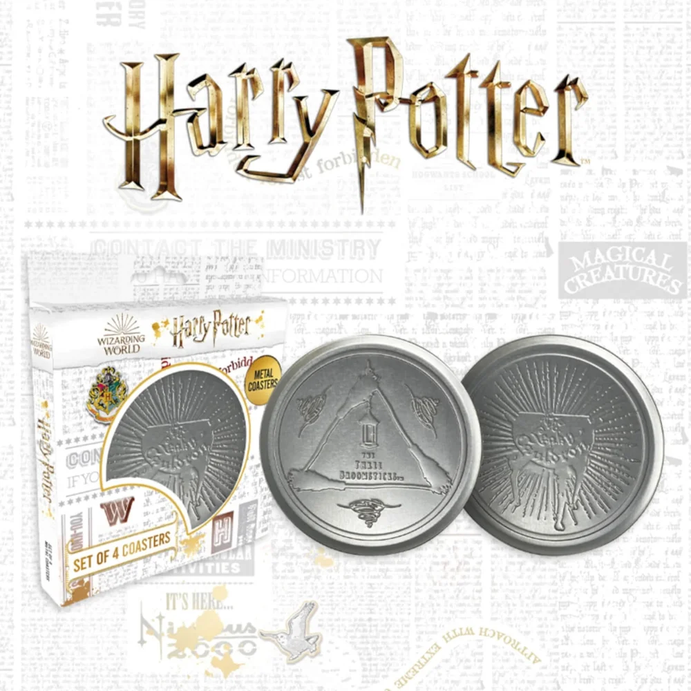 Harry Potter Metal Drinks Coasters Image 1