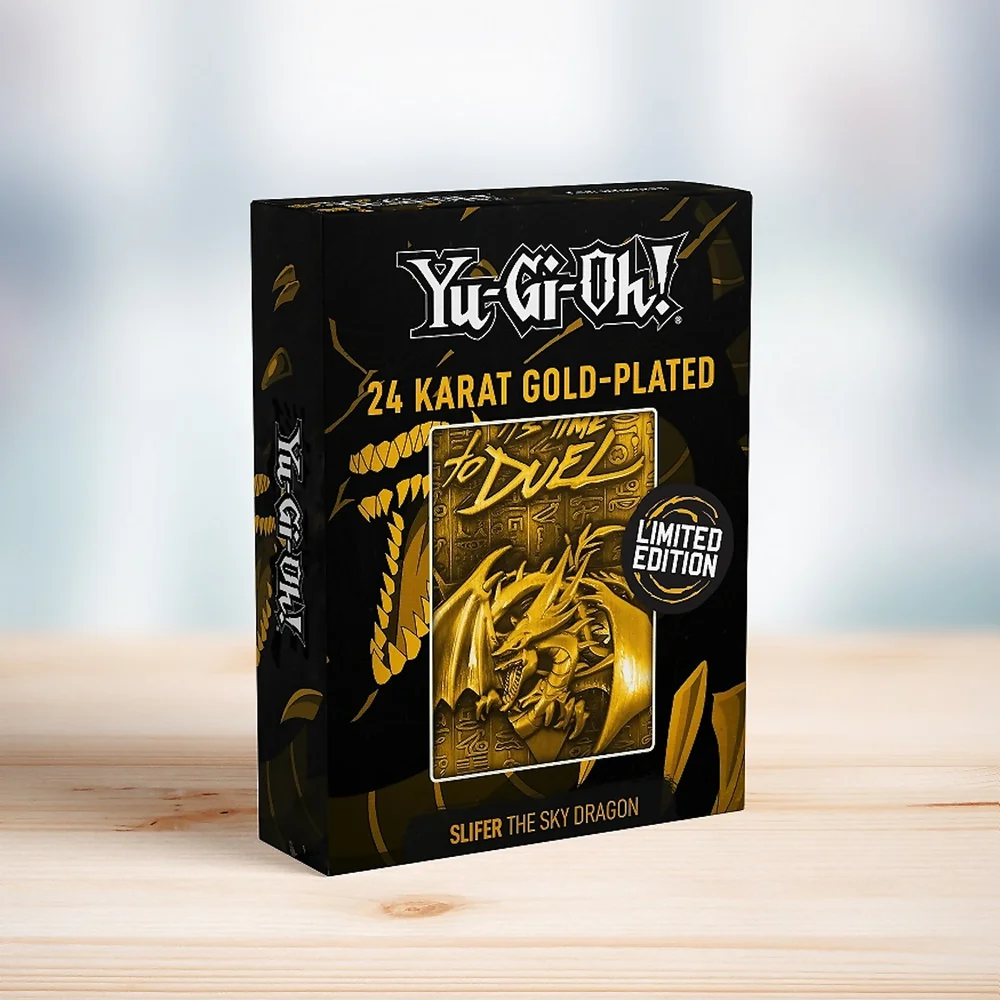 Yu-Gi-Oh! Limited Edition God Card - Slifer the Sky Dragon 24k Gold Plated Edition Image 1