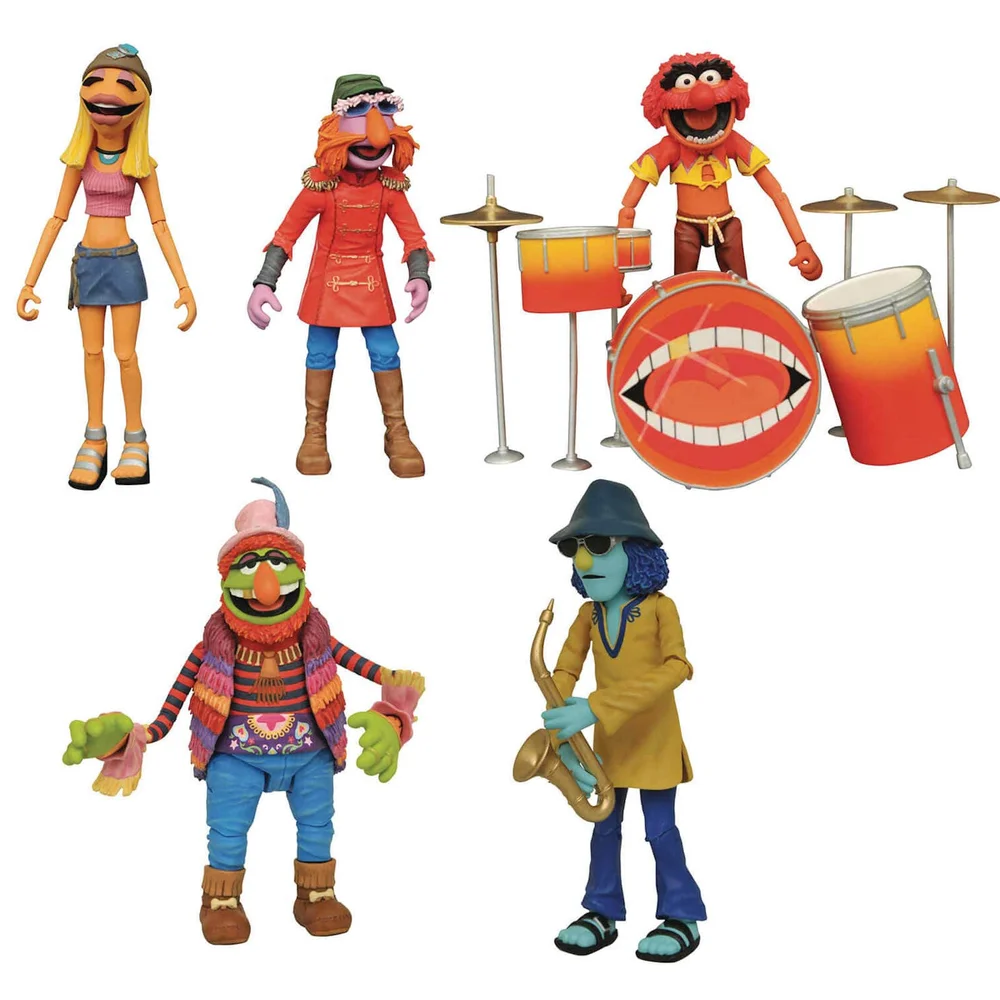 Diamond Select Muppets Deluxe Band Members Action Figure Box Set - SDCC Exclusive Image 1