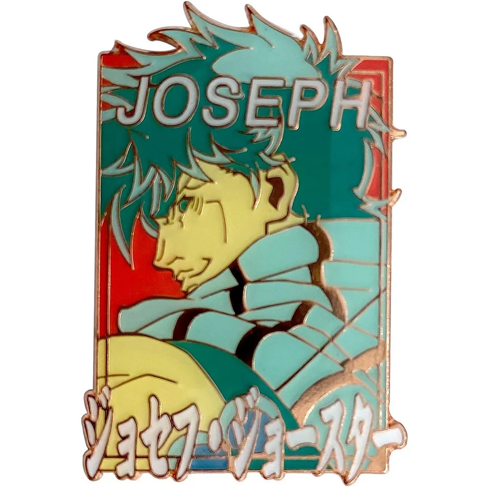 Jojo's Bizarre Adventure Pastel Joseph Enamel Pin Image 1