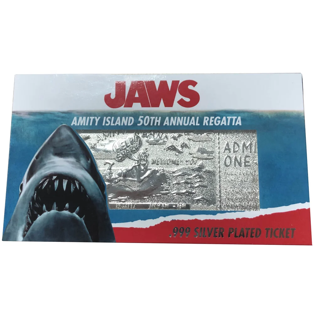 Jaws 24k Silver Plated Annual Regatta Entry Replica Ticket Image 1