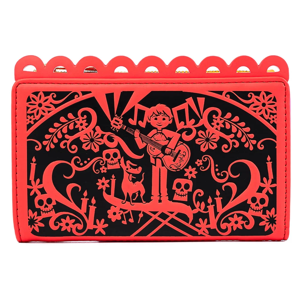 Loungefly Pixar Coco Diecut Party Flags Wallet Image 1
