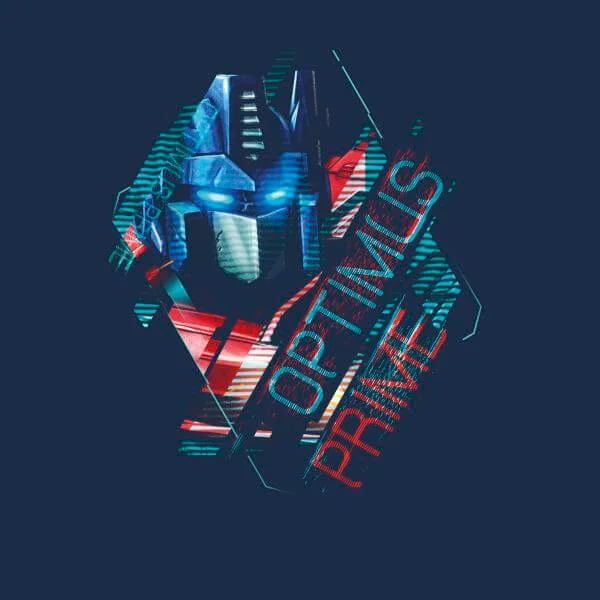 Transformers Optimus Prime Glitch Women's T-Shirt - Navy