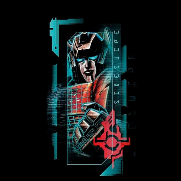 Transformers Sideswipe Glitch Unisex T-Shirt - Black