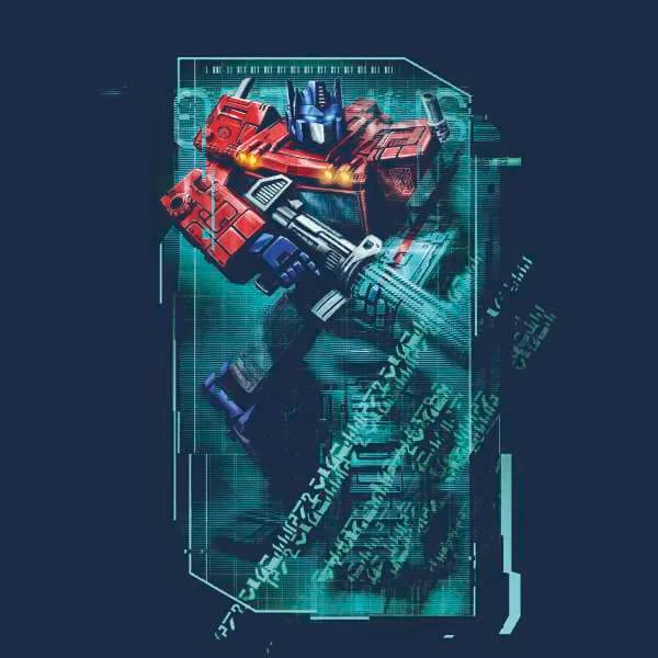 Transformers Optimus Prime Tech Unisex T-Shirt - Navy