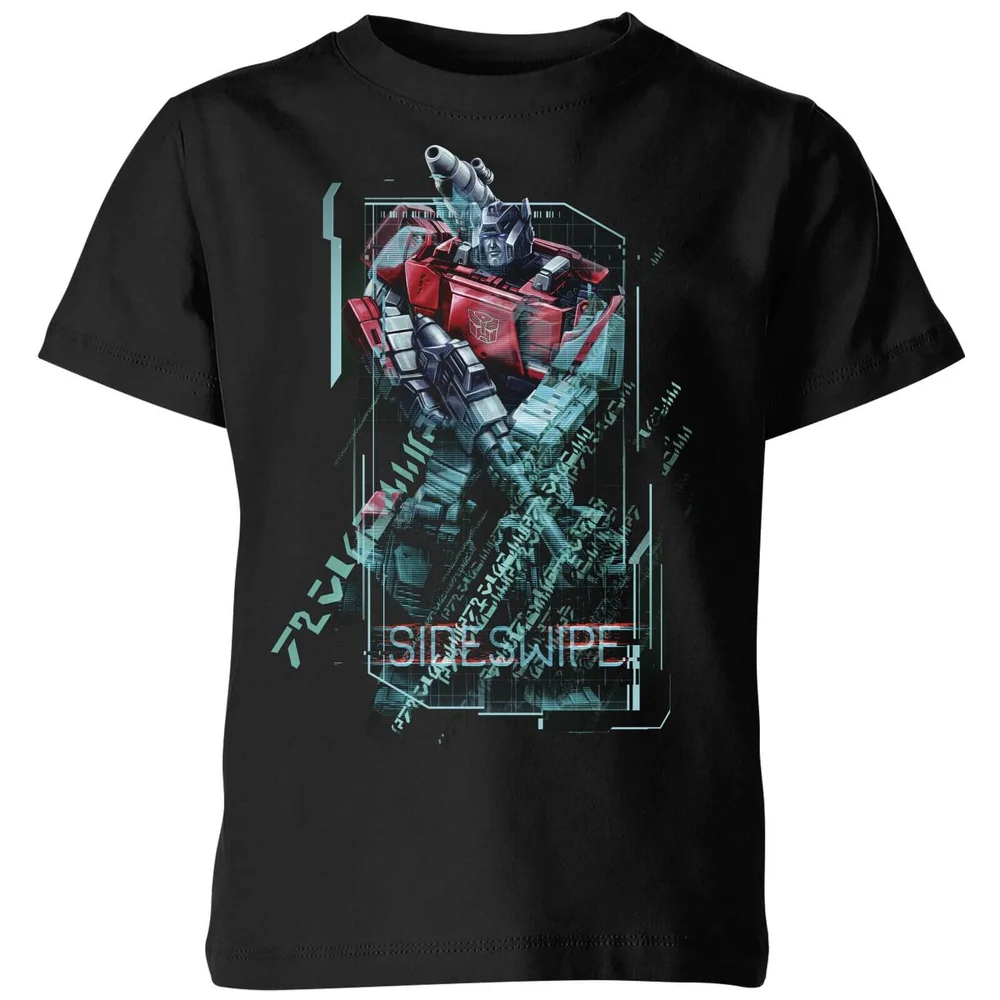 Transformers Sideswipe Tech Kids' T-Shirt - Black - 3-4 Years Image 1
