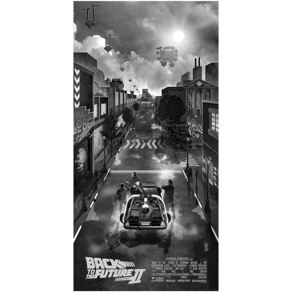 Universal Back To The Future Part 2 12x24 Giclee Print By Ben Harman Image 1