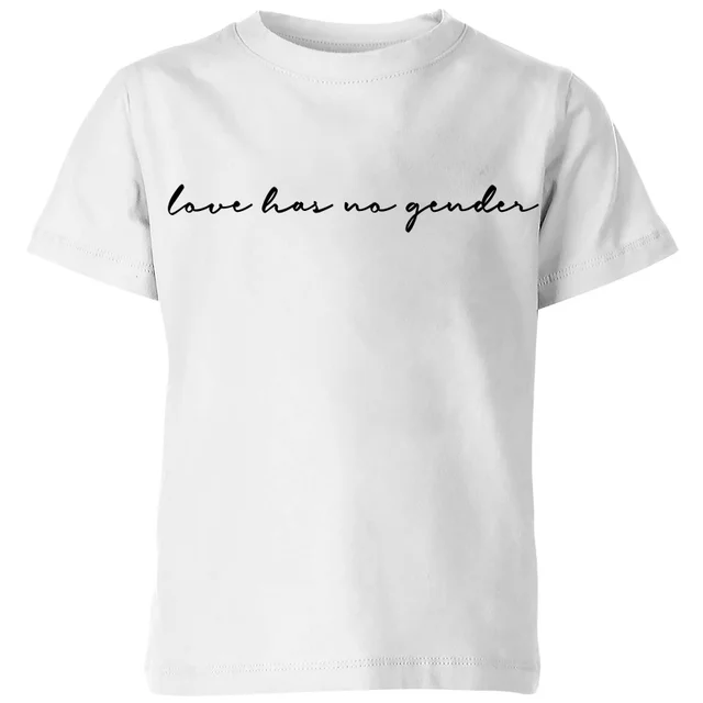 Miss Greedy Love Has No Gender Kids' T-Shirt - White