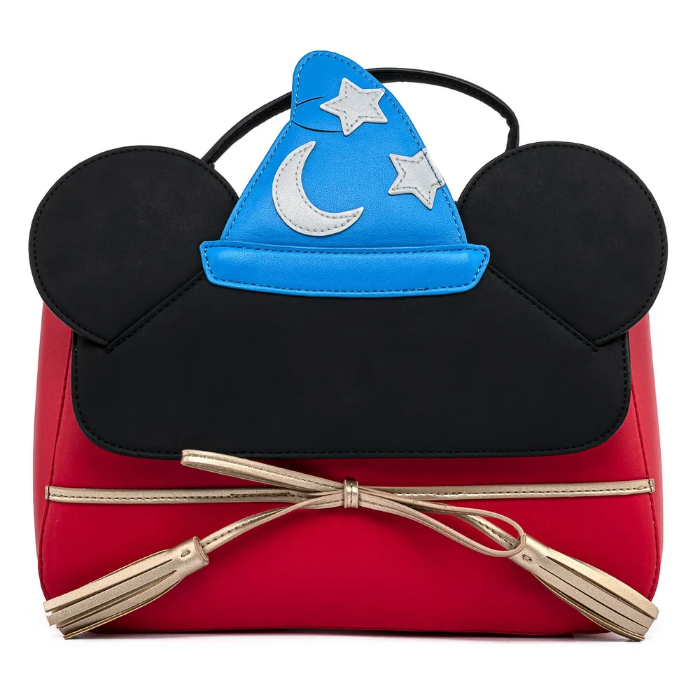 Loungefly Disney Fantasia Sorceror Mickey Cosplay Crossbody Bag Image 1