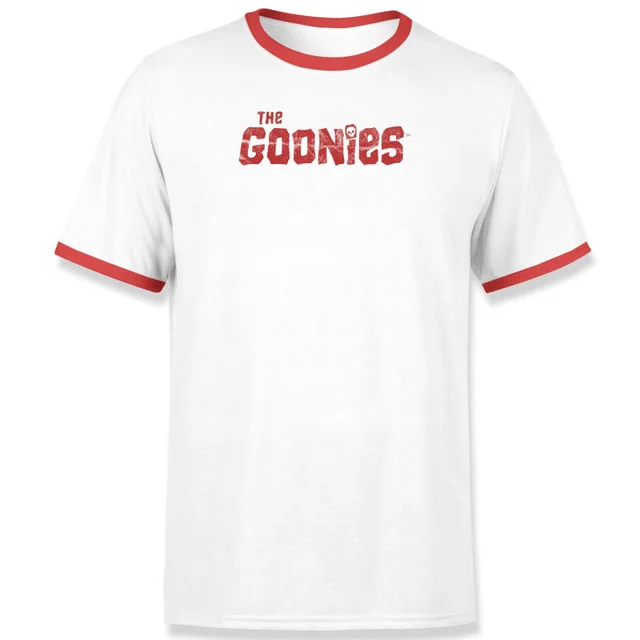 The Goonies Chunk Retro Unisex T-Shirt - White / Red Ringer